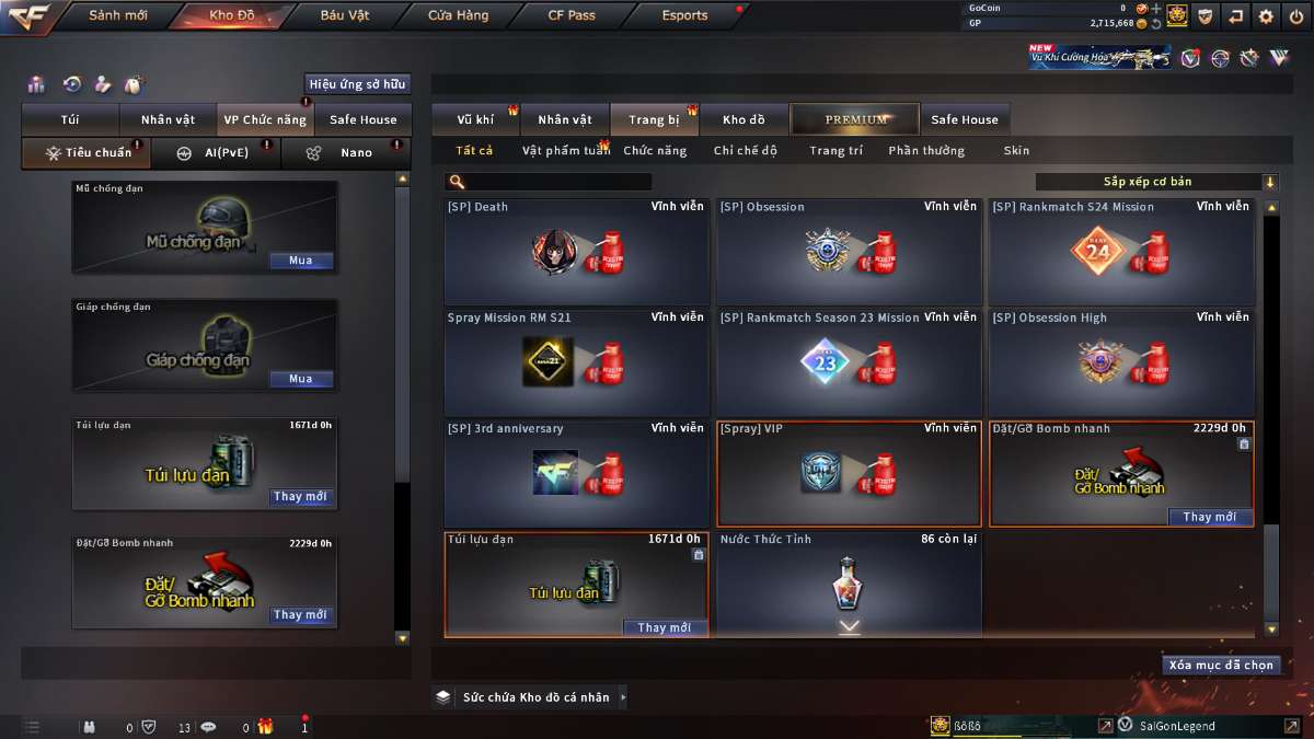 shop acc cf uy tin gia re